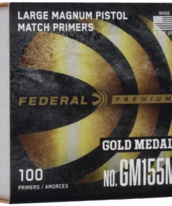 Federal Premium Gold Medal Large Pistol Magnum Match Primers #155M Box of 1000 (10 Trays of 100)