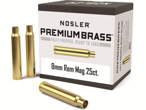 Nosler Custom Brass 8mm Remington Magnum Box of 25
