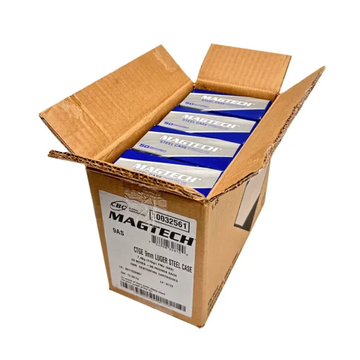 1000 Rounds of 9mm Ammo by Magtech Steel - 115gr FMJ **STEEL CASES** - Image 3