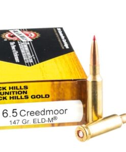 20 Rounds of 6.5 Creedmoor Ammo by Black Hills Gold - 147gr ELD Match