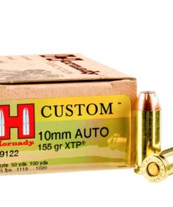 200 Rounds of 10mm Ammo by Hornady Custom - 155gr JHP