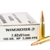 20 Rounds of 7.62x51 Ammo by Winchester - 135gr HP