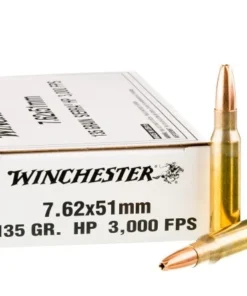 20 Rounds of 7.62x51 Ammo by Winchester - 135gr HP