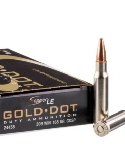 20 Rounds of .308 Win Ammo by Speer Gold Dot - 168gr Bonded SP
