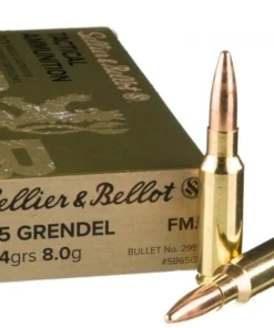 600 Rounds of 6.5 Grendel Ammo by Sellier & Bellot - 124gr FMJ